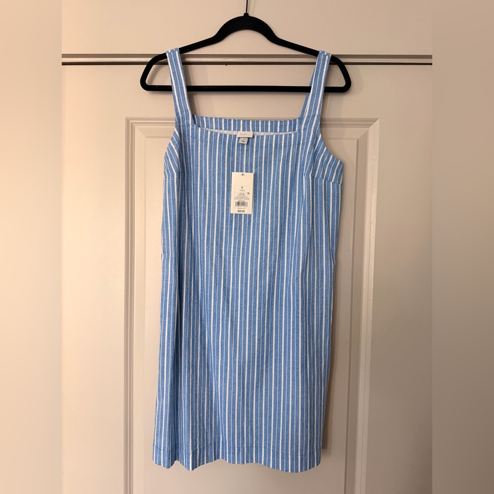 a new day Blue and White Striped Mini Dress